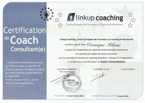 coach rncp niveau 7
